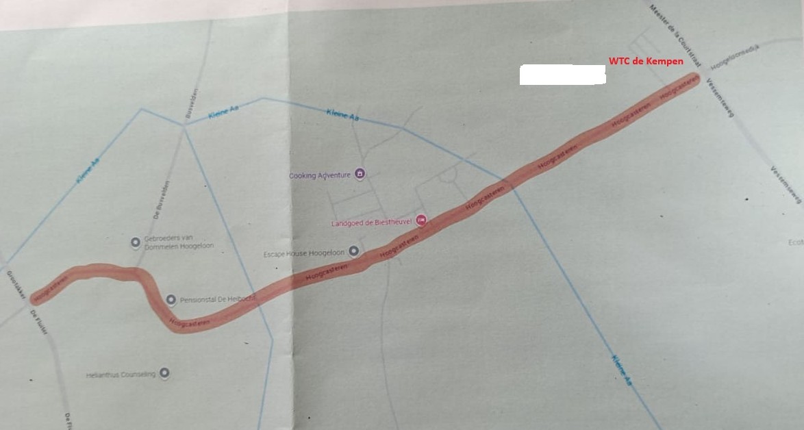 Bereikbaarheid locatie Vessem